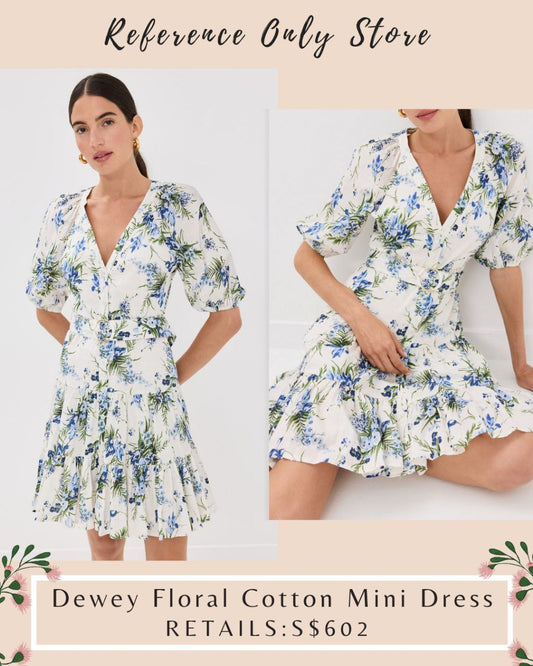 VB Dewey floral cotton mini dress