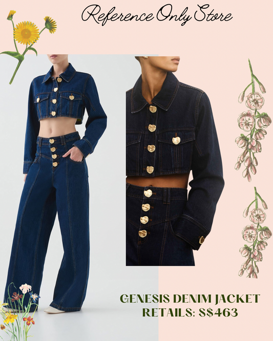AJ Genesis Denim cropped jacket