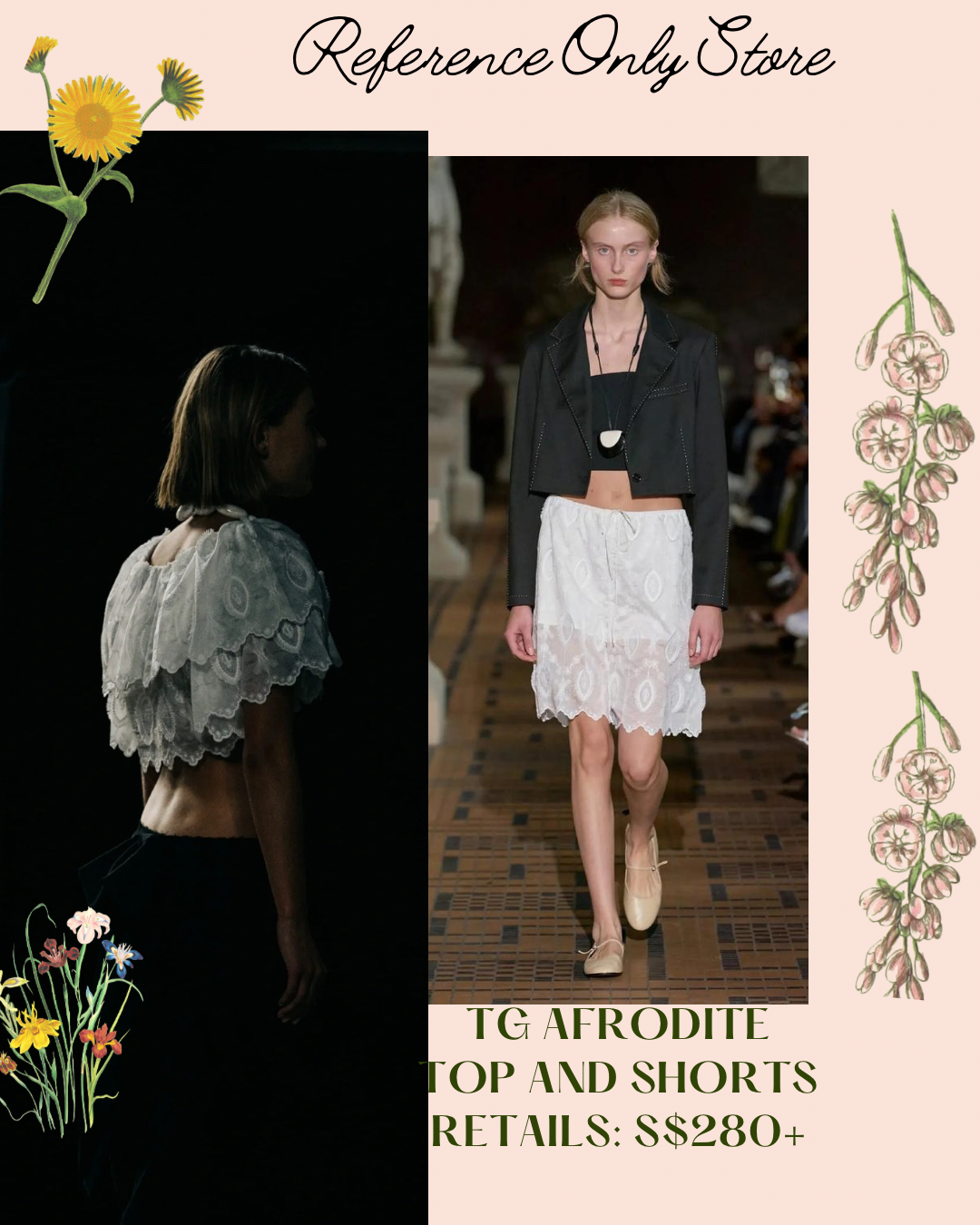 TG Afrodite bolero top and shorts