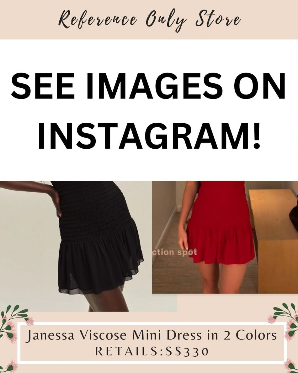 Ref Janessa Red Mini Dress