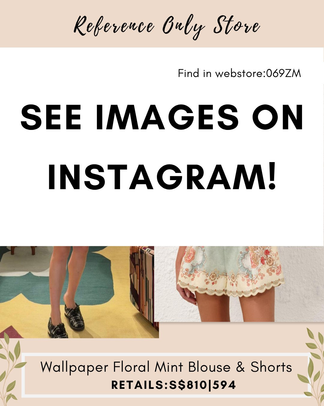 069ZM floral mint blouse and shorts