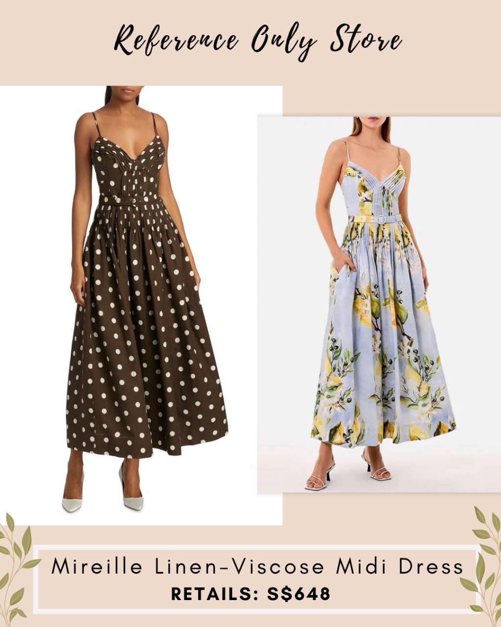 NIC Mireille linen viscose midi dress