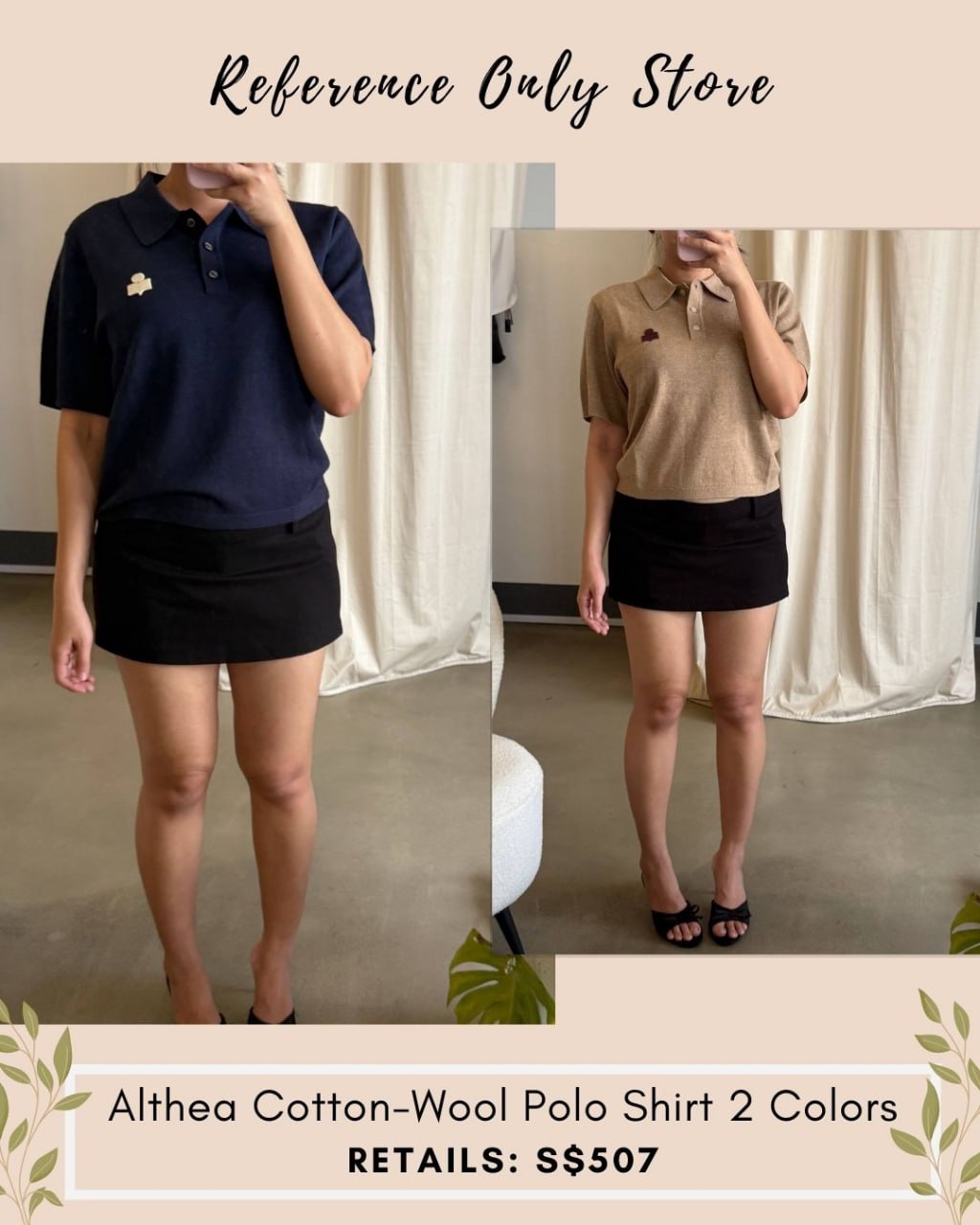 MR Althea Cotton Wool Polo Shirt 2 colors