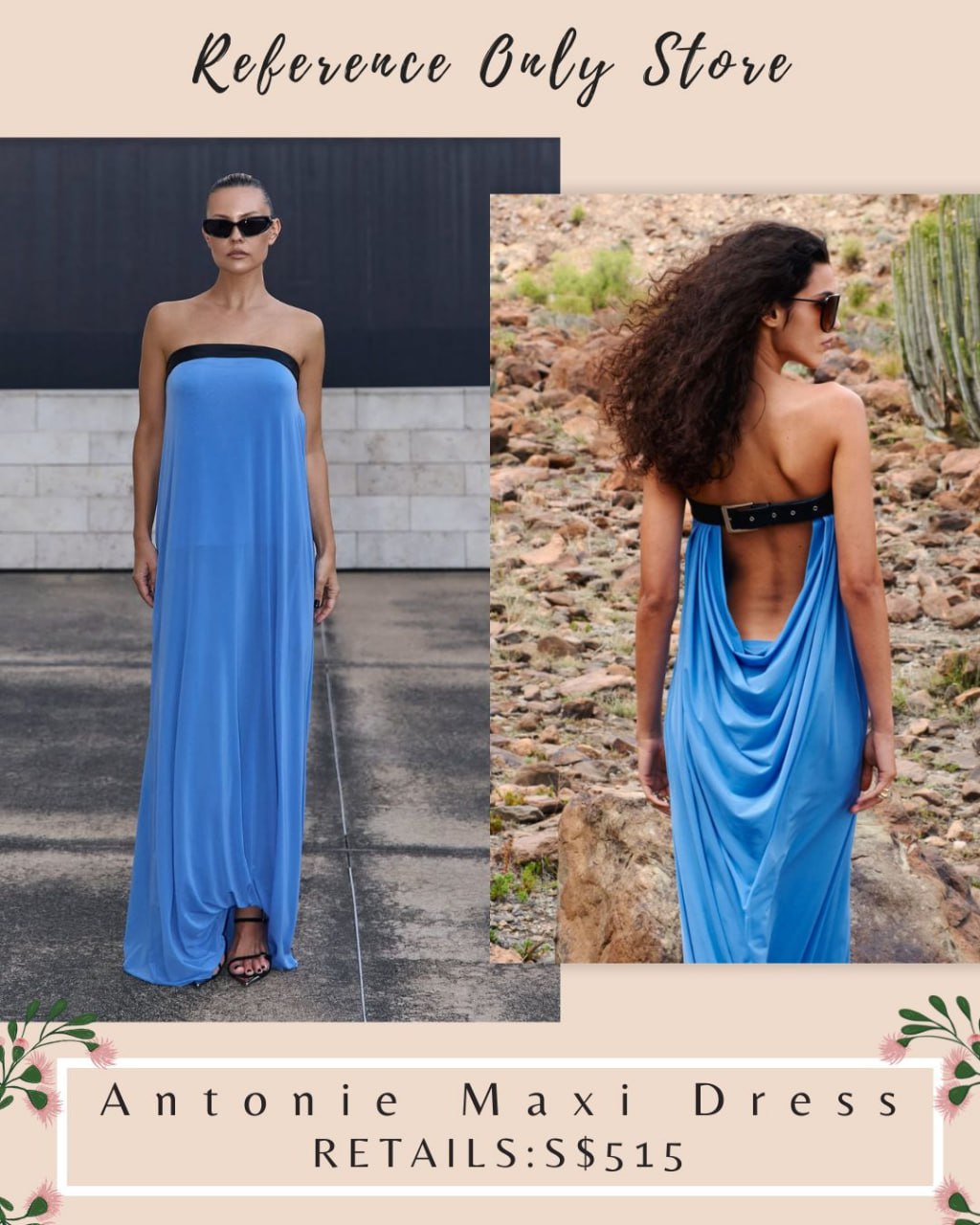 RB Antonie blue maxi dress