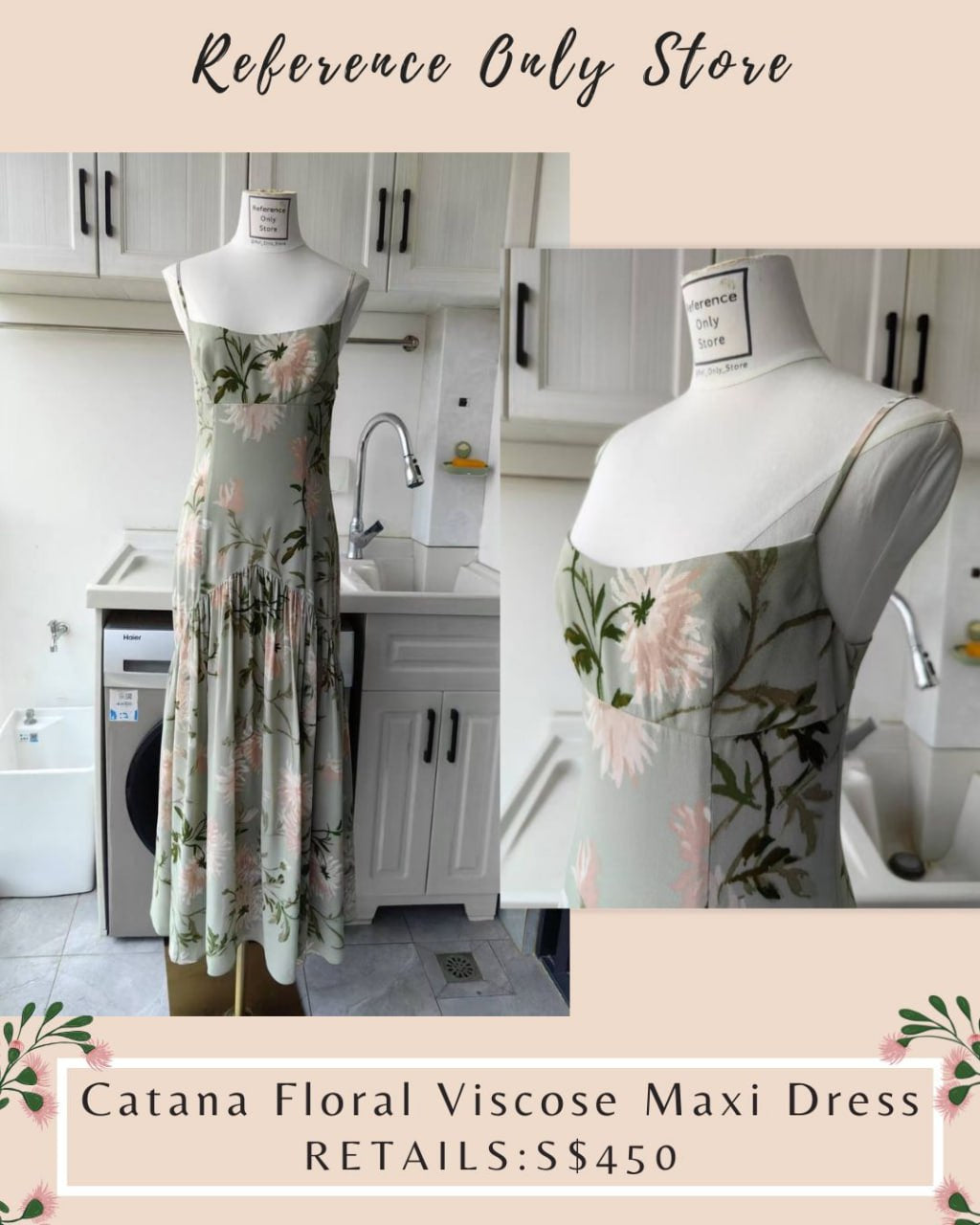Ref Catana midi viscose dress