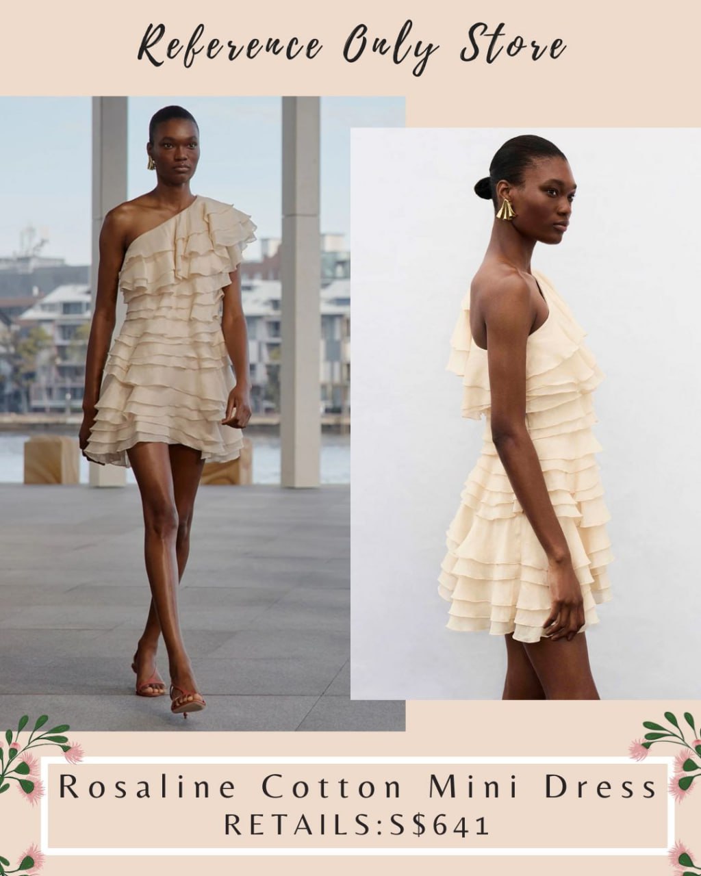 AJ Rosaline cotton mini dress