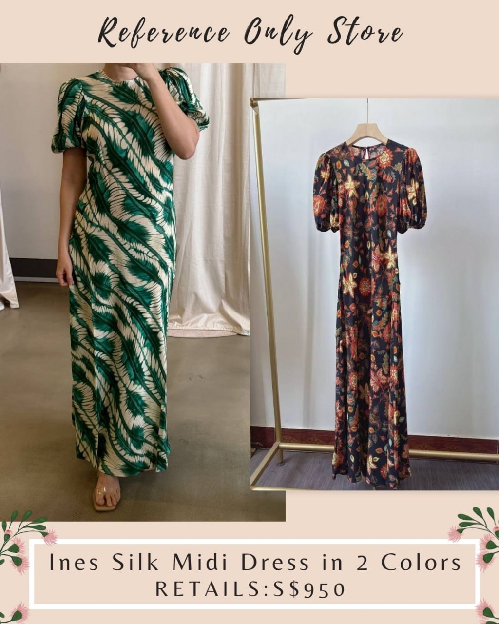 UJ Ines Silk Midi dress