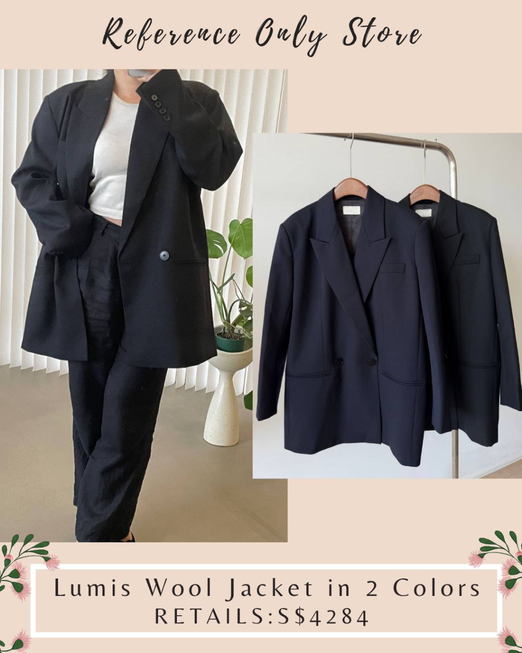 Restocked! TR Lumis wool jacket in 2 colors