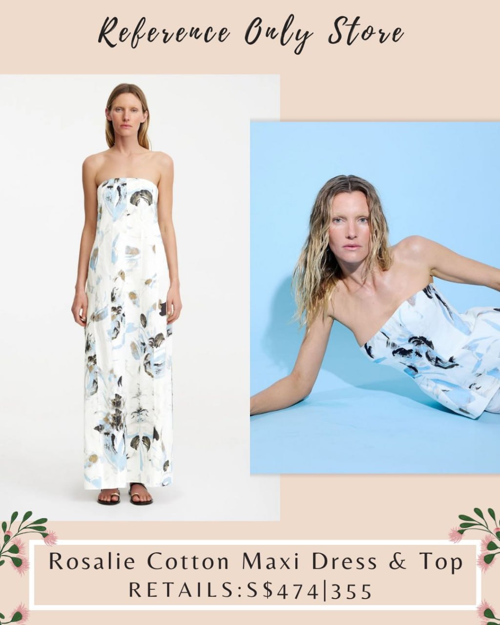 SO Rosalie Cotton maxi dress and top