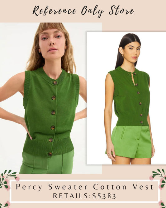 VB Percy green sweater cotton vest