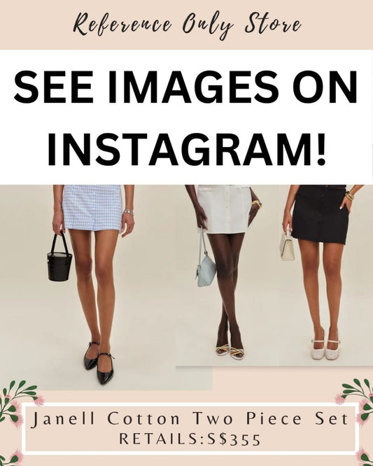 Ref Janell Cotton two piece skirt and top set
