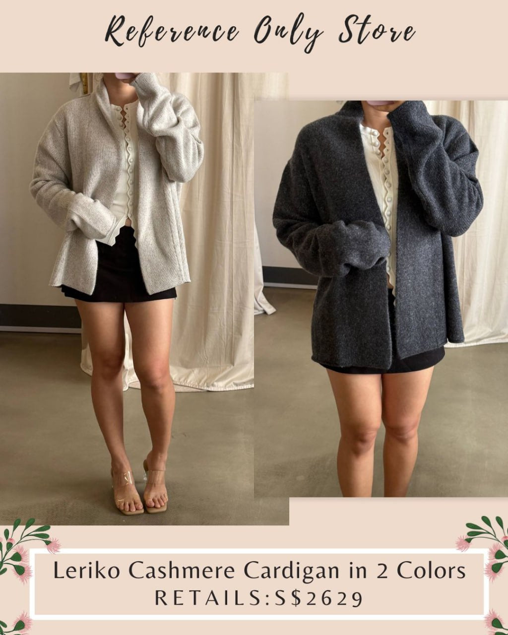 TR Leriko cashmere cardigan in 2 colors