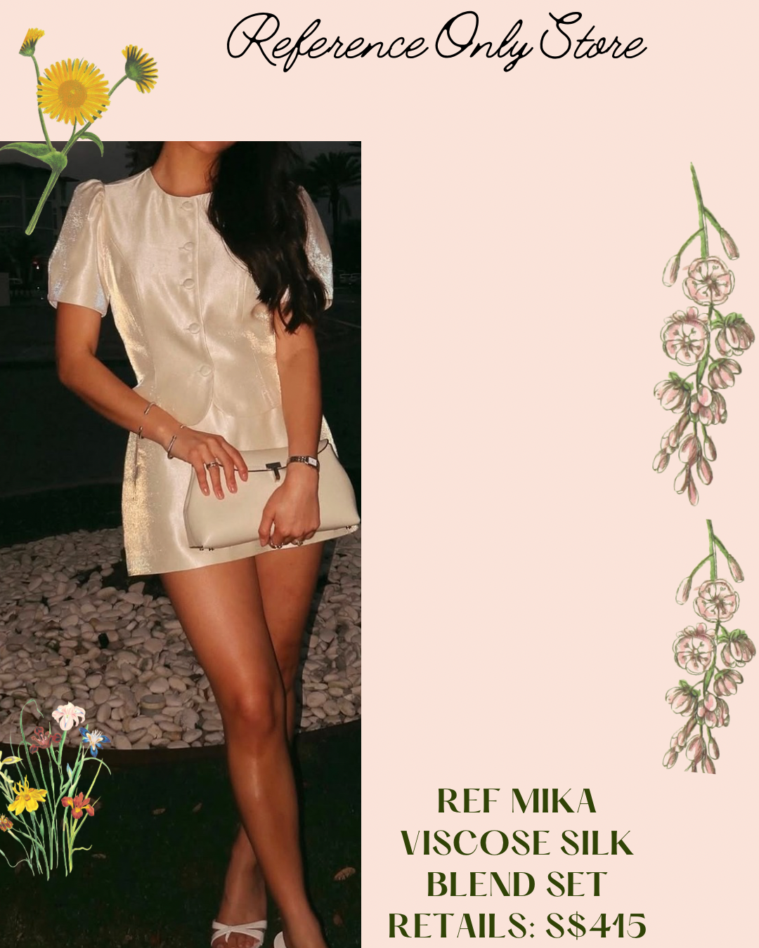2 colors! Ref Mika Top and skirt set