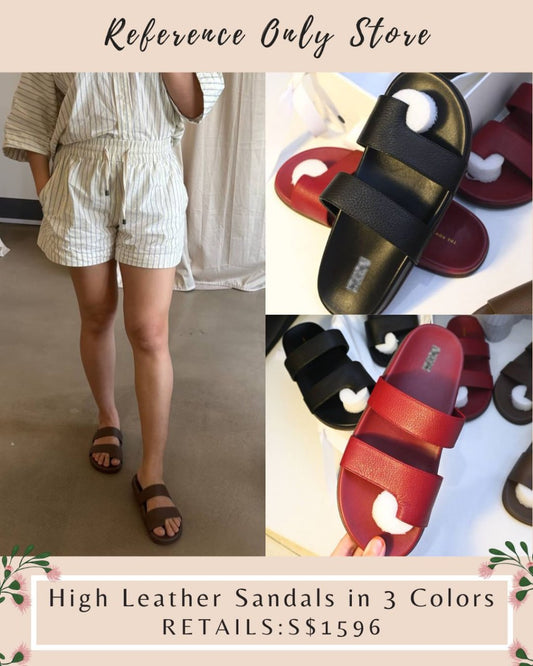 TR High leather sandals in 3 colors