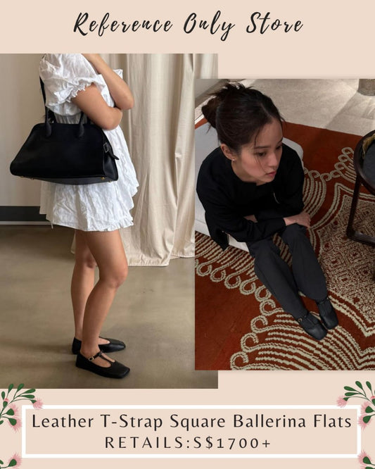TR Square T Strap Flats Ballerina