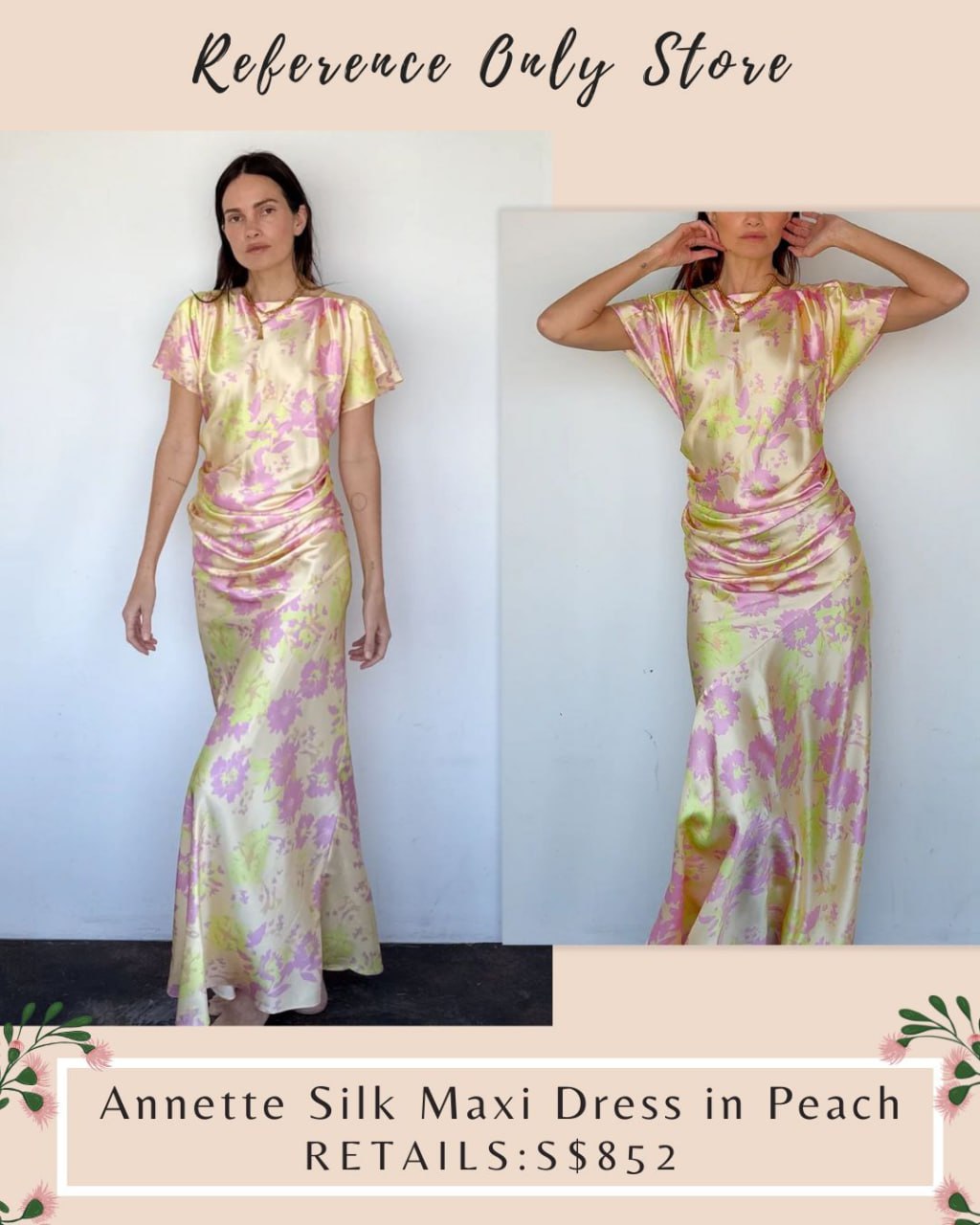 LM Annette Silk Maxi dress