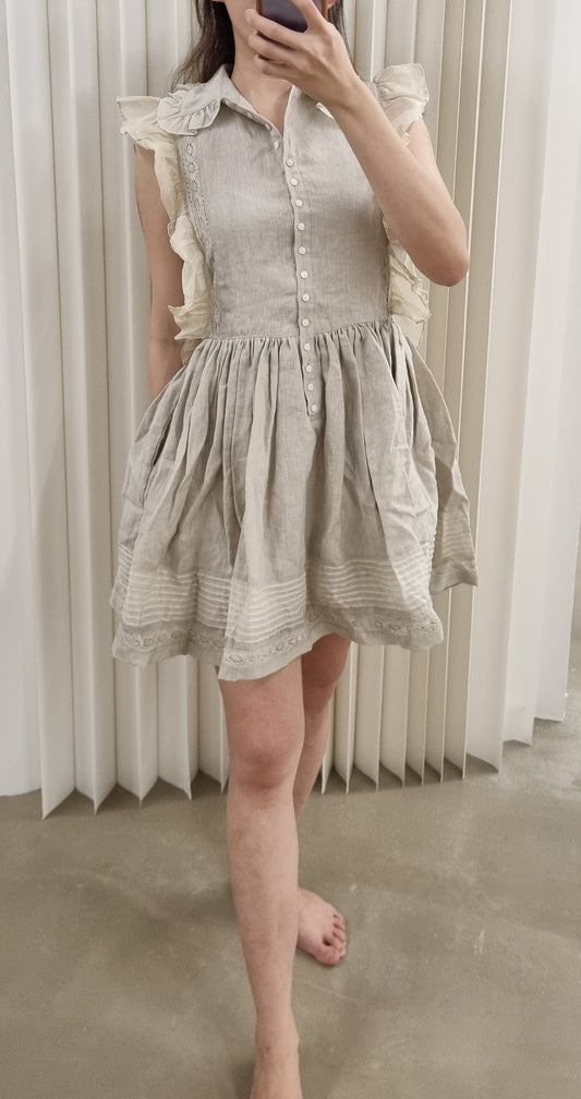 Jos Millicent linen Ramie mini dress