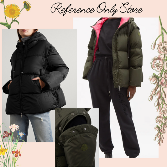 Ready stock! MC Asaret convertible hooded quilted shell down jacket