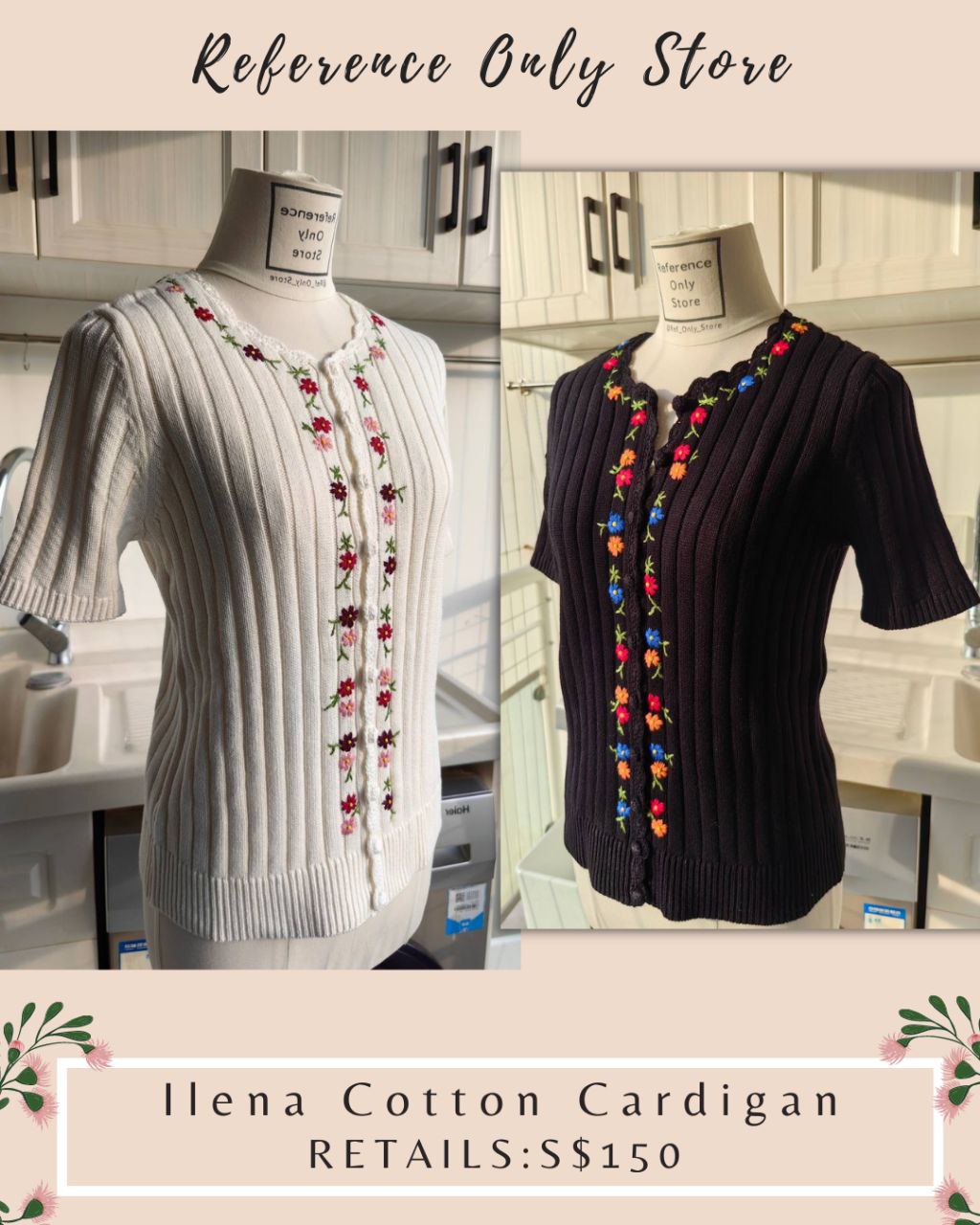 Readystock! Sz Ilena cotton cardigan