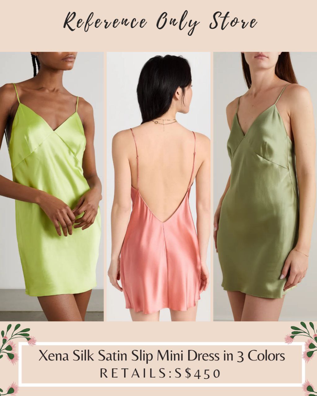 OVH Xena Silk Satin Mini Dress