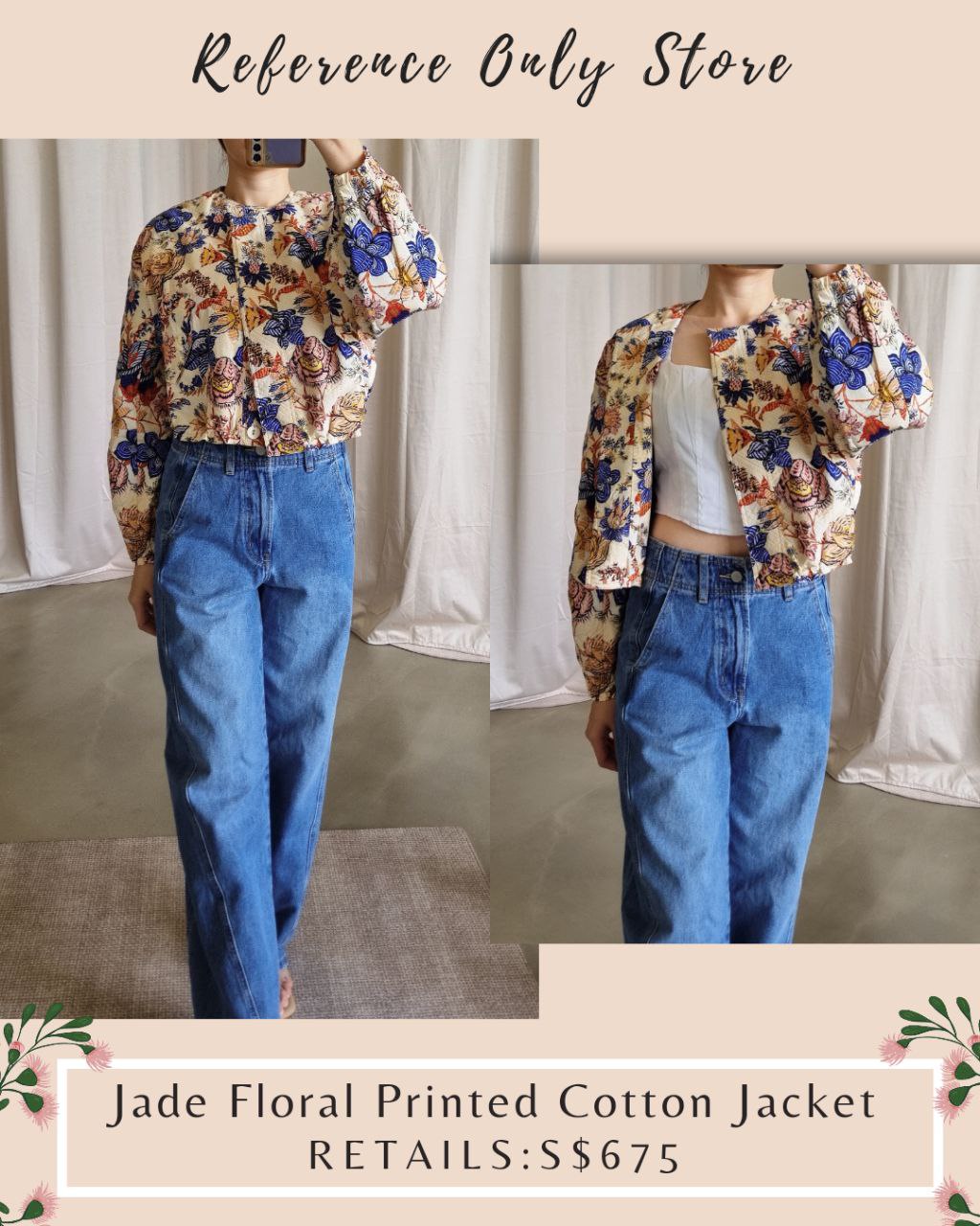 UJ Jade Floral Printed Jacket