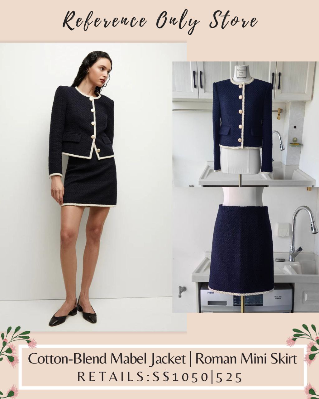 VB Cotton Blend Mabel Jacket | Mini Skirt