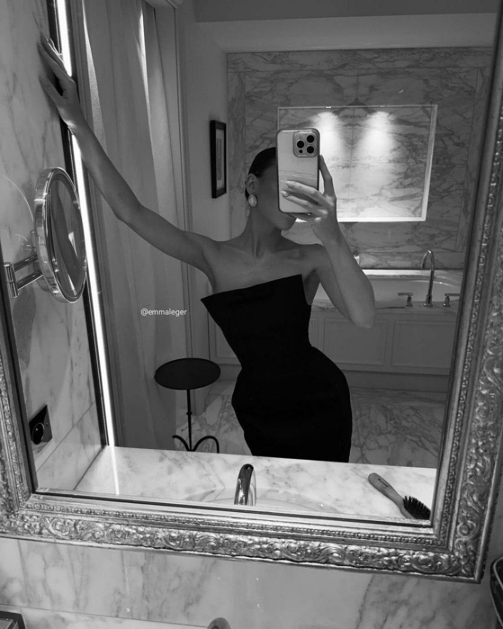 HS S curve black sleeveless midi dress