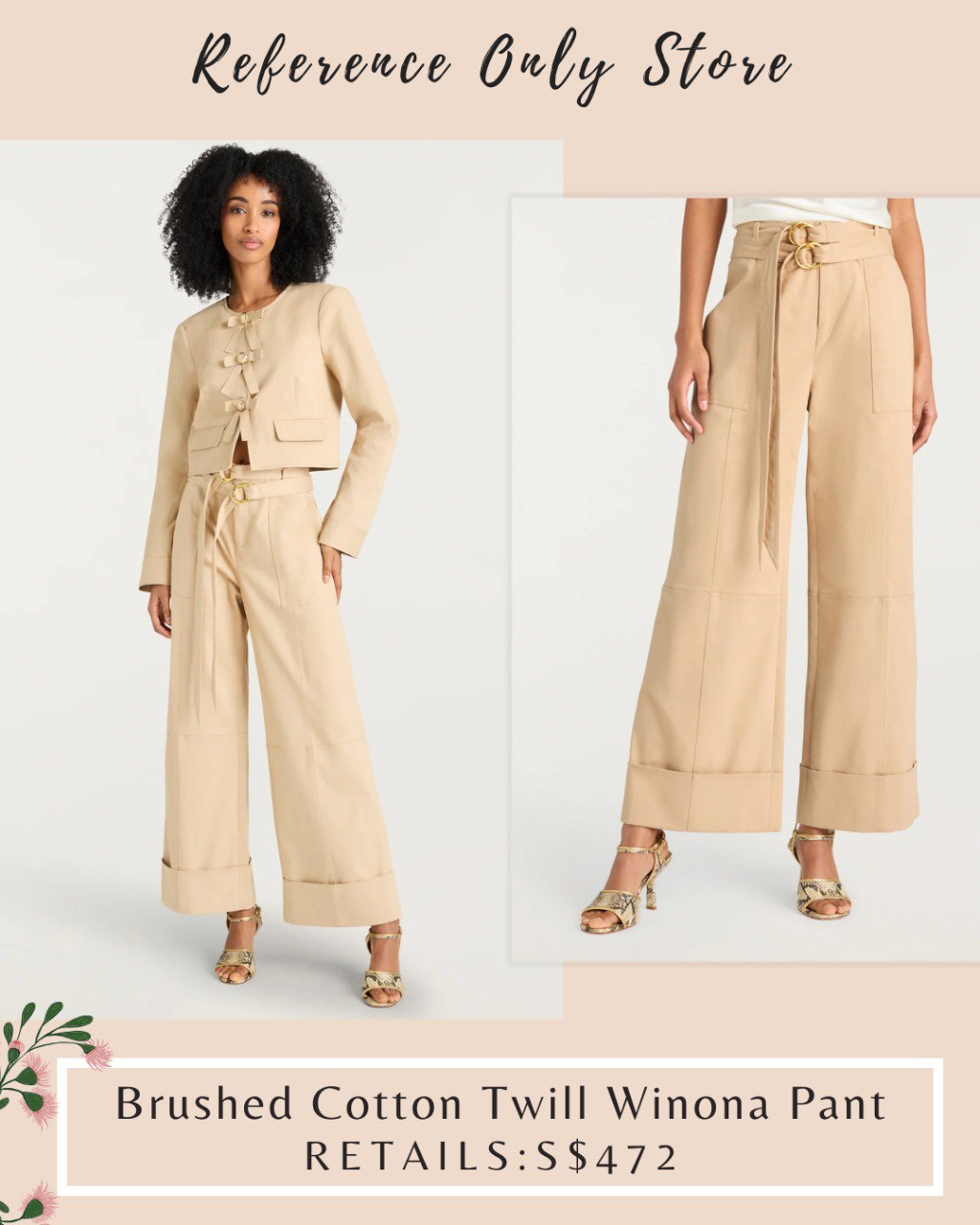 CAS Brushed Cotton Twill Winona Pant