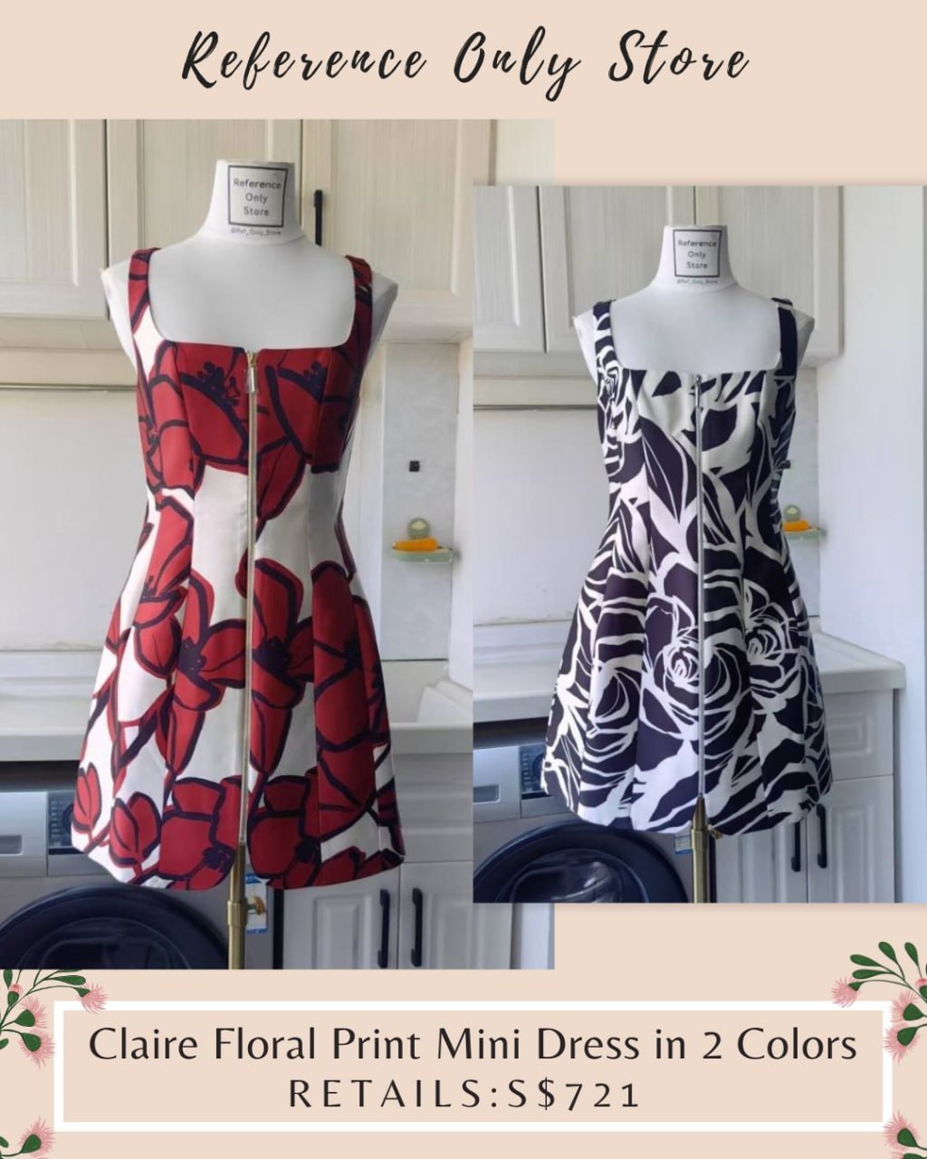 ALX Claire Floral mini dress in 2 colors
