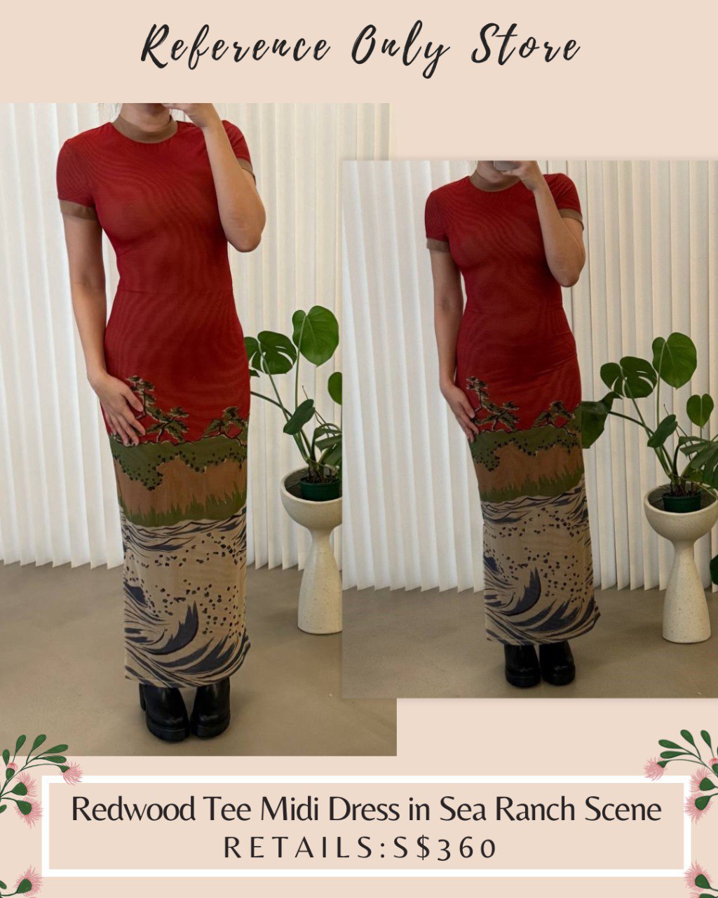 STL redwood tee midi dress