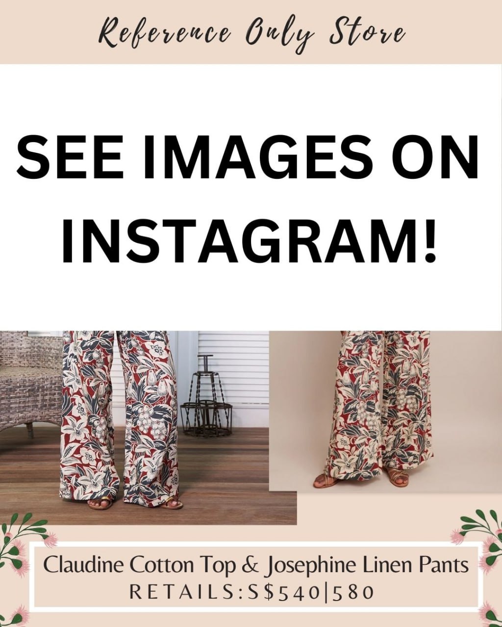 CC Claudine cotton top & josephine linen pant
