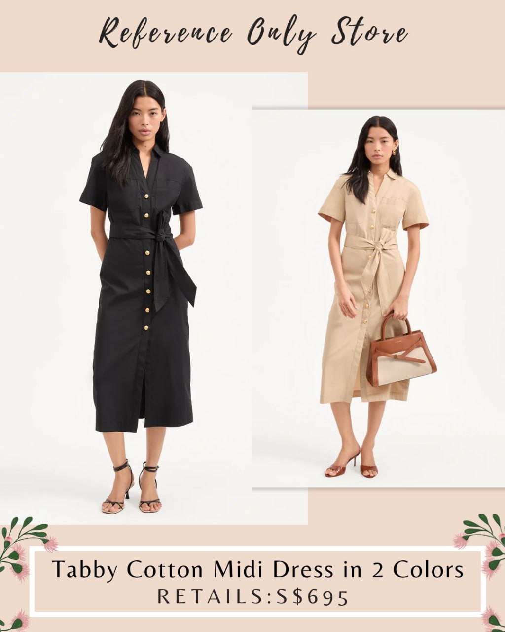 VB Tabby Cotton midi dress