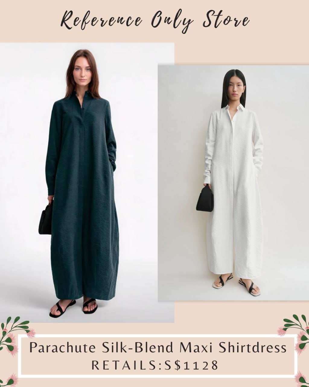 Tot Parachute maxi shirt dress