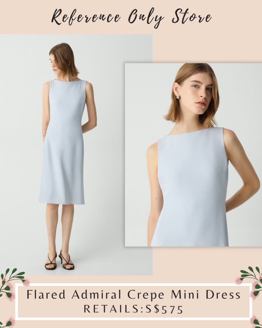 TH Flared Admiral crepe mini dress