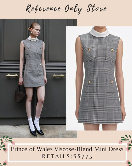 SP Prince of wales mini dress viscose blend