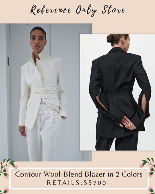 SA Contour wool blend blazer in 2 colors
