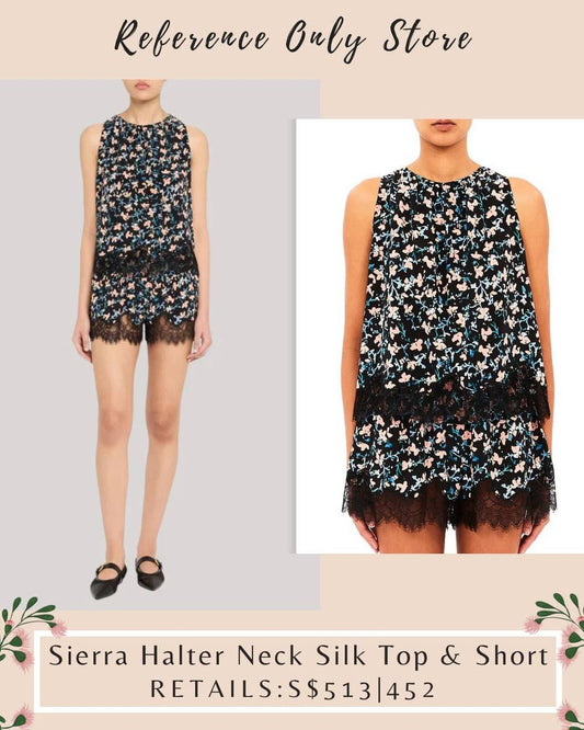UJ Sierra Halter Neck Silk Top & Shorts