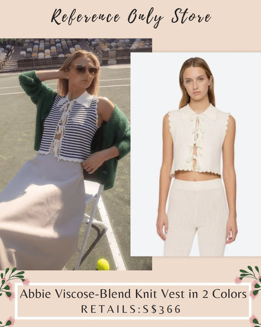 SE Abbie viscose blend knit vest in 2 colors