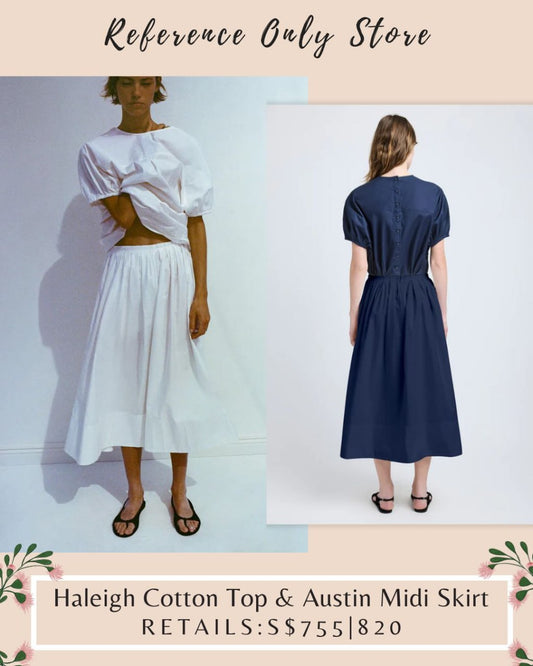 PS Haleigh cotton top & austin midi skirt