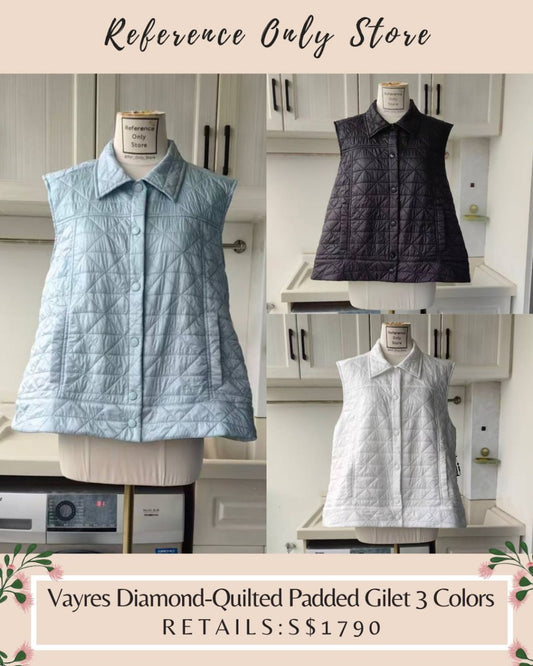 MC Vauyres diamond quilted padded gilet in 3 colors