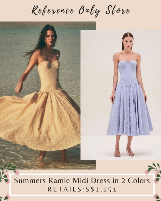 ALX Summers Ramie Midi Dress in 2 Colors