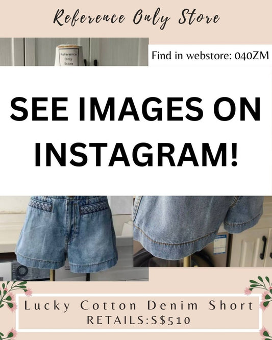 040ZM Lucky denim shorts