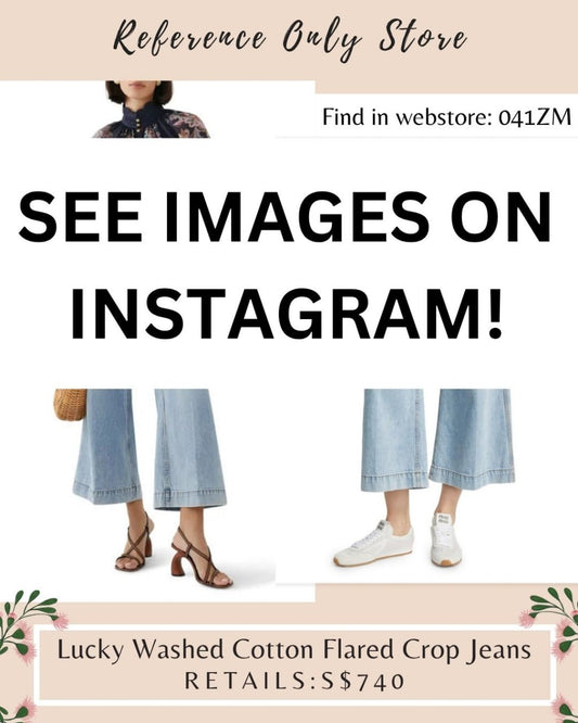 041zm Lucky washed cotton flared jeans