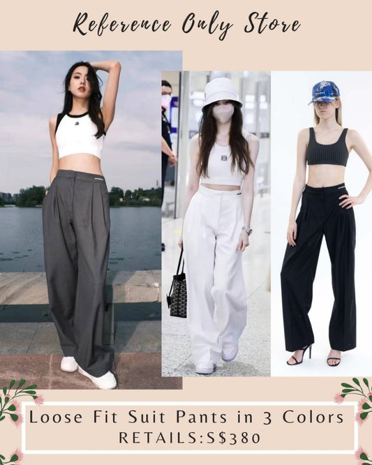 AA Loose fit suit pants in 3 colors