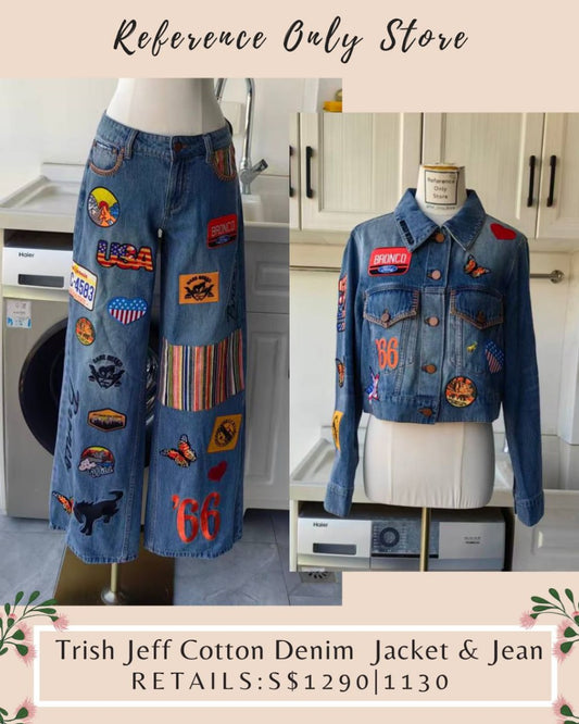 AO Trish Jeff cotton denim jacket and jeans