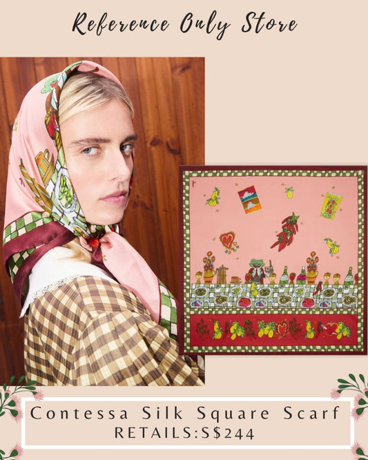 AM contessa silk square scarf