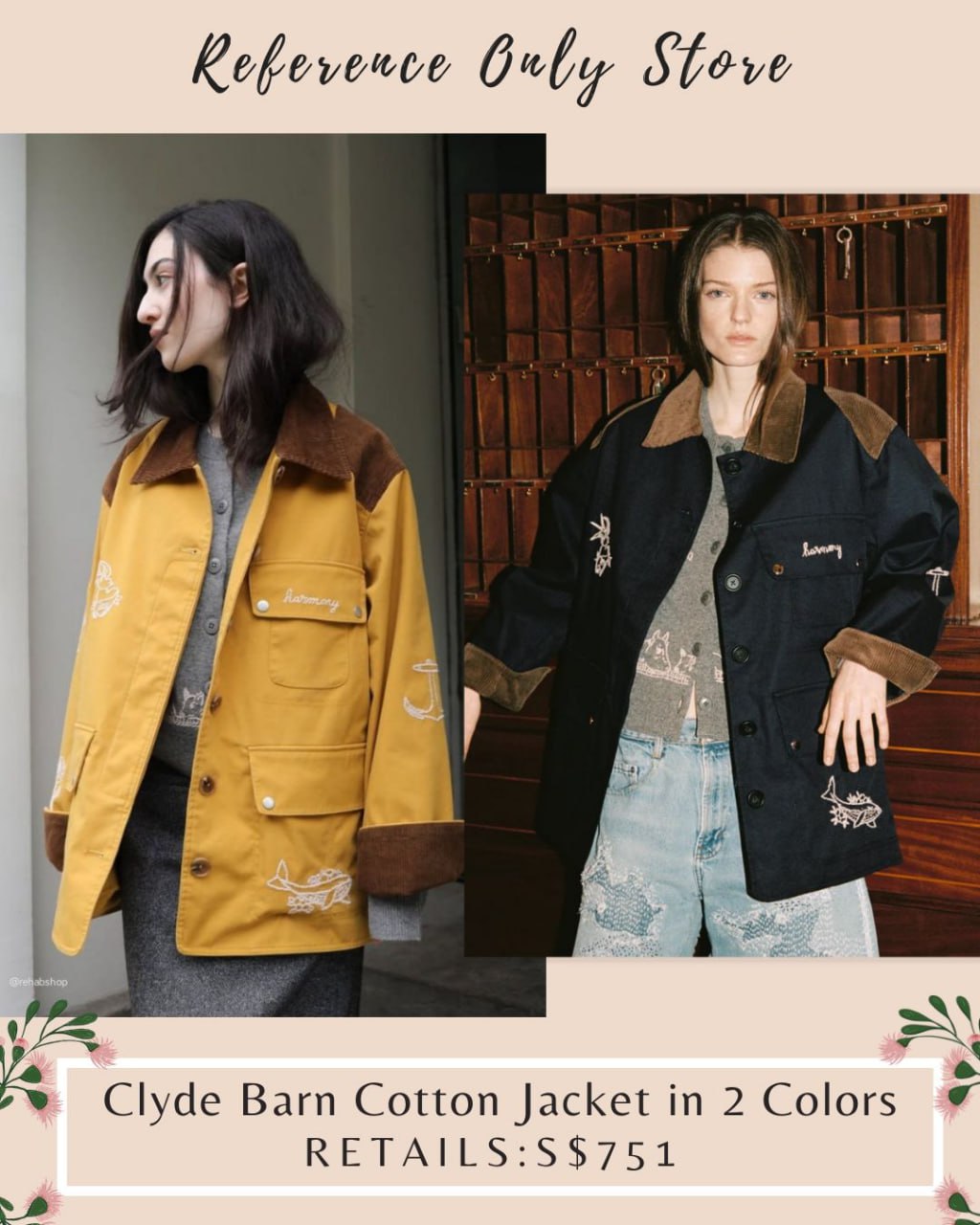 SE Clyde Barn cotton jacket in 2 colors