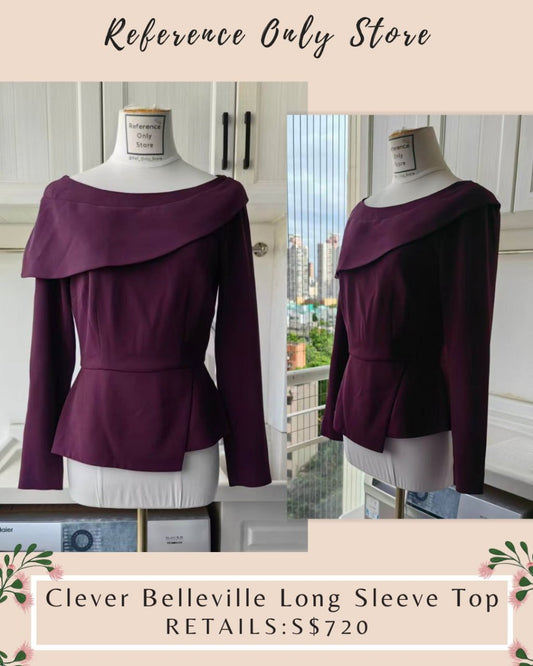TF purple belleville long sleeve top