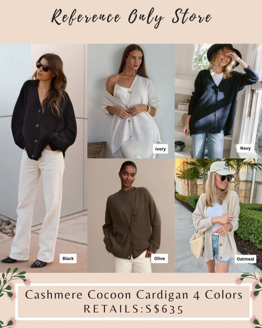 JK Cashmere cocoon cardigan in 5 colors