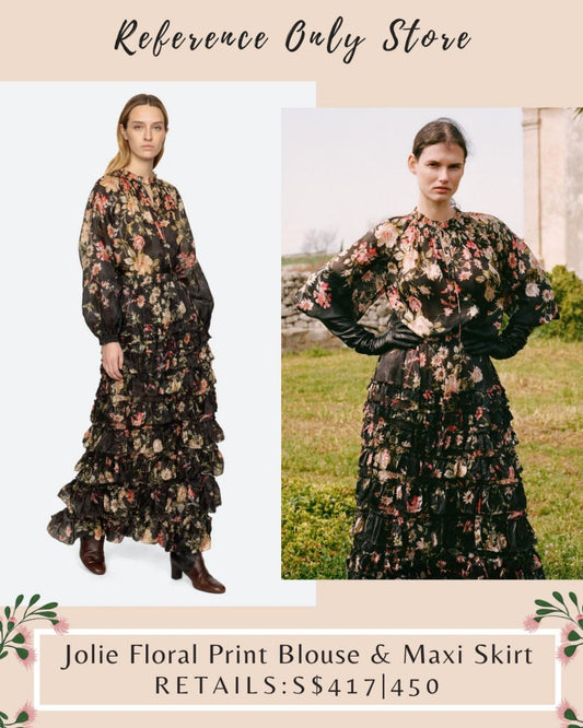 SE Jolie floral blouse & maxi skirt